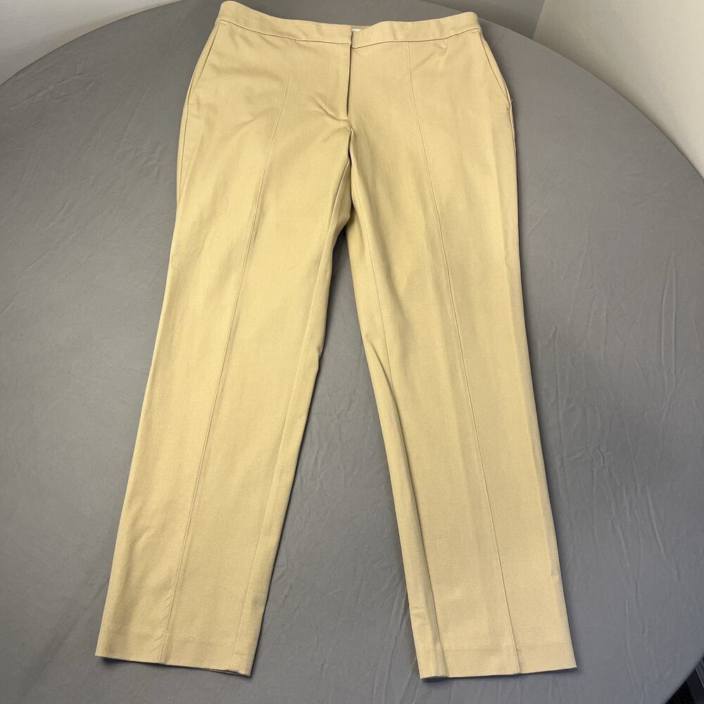 J Jill Pants Womens Size 12 Tan/Beige Premium Bi Stretch Ankle Career